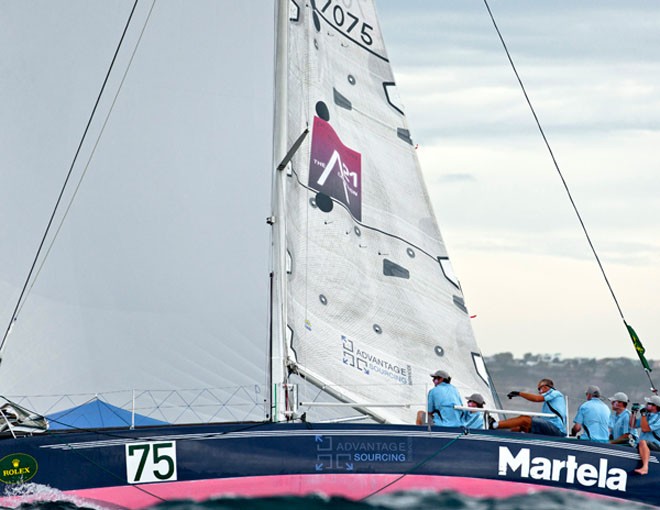 The crew of Martela settles in for a reach down the New South Wales coast - Rolex Sydney Hobart 2011 ©  Rolex/ Kurt Arrigo http://www.regattanews.com